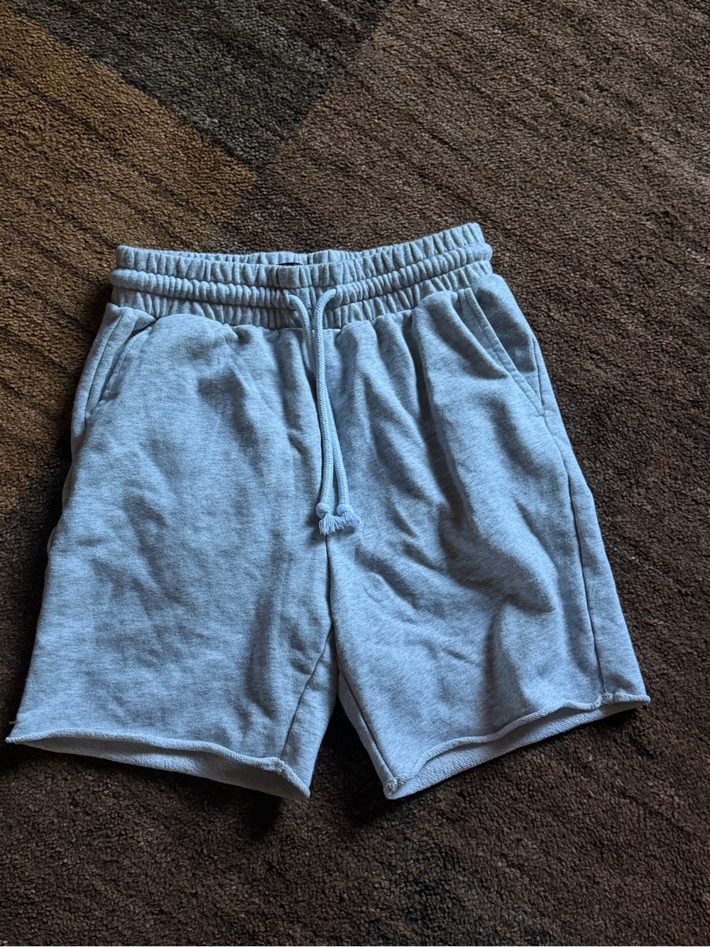 H&M Light Gray Athletic Fleece Drawstring Shorts